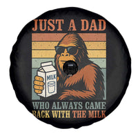 Funny Bigfoot Dad Spare Tire Cover Just A Dad Who Always Came Back With The Milk Retro Father's Day - Wonder Print Shop