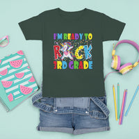 3rd Grade T Shirt For Kid I'm Ready To Rock Third Grade Student Back To School Unicorn - Wonder Print Shop