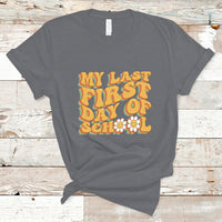 Senior 2024 T Shirt My Last First Day Of School Senior Class Of 2024 High School Groovy - Wonder Print Shop