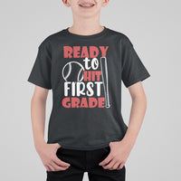 1st Grade T Shirt For Kid Ready To Hit First Grade Baseball Lovers - Wonder Print Shop