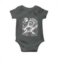 Jimothy Three Raccoon Moon Parody Wildlife Graphic Baby Onesie Vintage Seattle Feral Legend Trash Panda Meme