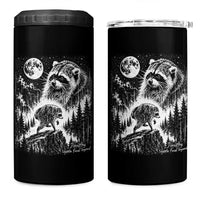 Jimothy Three Raccoon Moon Parody Wildlife Graphic 4 in 1 Can Cooler Tumbler Vintage Seattle Feral Legend Trash Panda Meme