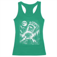 Jimothy Three Raccoon Moon Parody Wildlife Graphic Racerback Tank Top Vintage Seattle Feral Legend Trash Panda Meme