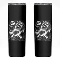 Jimothy Three Raccoon Moon Parody Wildlife Graphic Skinny Tumbler Vintage Seattle Feral Legend Trash Panda Meme