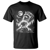 Jimothy Three Raccoon Moon Parody Wildlife Graphic T Shirt Vintage Seattle Feral Legend Trash Panda Meme