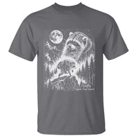 Jimothy Three Raccoon Moon Parody Wildlife Graphic T Shirt Vintage Seattle Feral Legend Trash Panda Meme