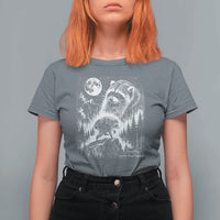 Jimothy Three Raccoon Moon Parody Wildlife Graphic T Shirt For Women Vintage Seattle Feral Legend Trash Panda Meme