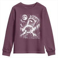 Jimothy Three Raccoon Moon Parody Wildlife Graphic Youth Sweatshirt Vintage Seattle Feral Legend Trash Panda Meme