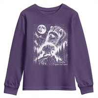 Jimothy Three Raccoon Moon Parody Wildlife Graphic Youth Sweatshirt Vintage Seattle Feral Legend Trash Panda Meme