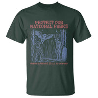 Protect Our National Parks Funny Cryptid Society Vintage Graphic T Shirt Bigfoot Mothman Wendigo Where Legends Still Roam Free