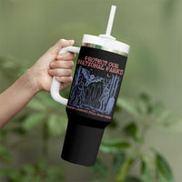 Protect Our National Parks Funny Cryptid Society Vintage Graphic Tumbler With Handle Bigfoot Mothman Wendigo Where Legends Still Roam Free