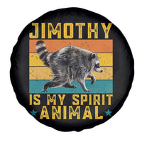 Jimothy Is My Spirit Animal Seattle Raccoon Lover Spare Tire Cover Retro Sunset Viral Ballard Trash Panda Graphic