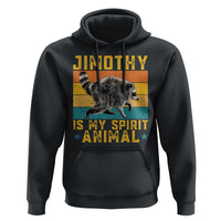 Jimothy Is My Spirit Animal Seattle Raccoon Lover Hoodie Retro Sunset Viral Ballard Trash Panda Graphic