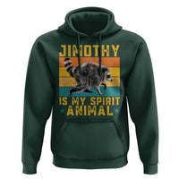Jimothy Is My Spirit Animal Seattle Raccoon Lover Hoodie Retro Sunset Viral Ballard Trash Panda Graphic