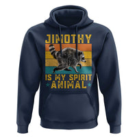 Jimothy Is My Spirit Animal Seattle Raccoon Lover Hoodie Retro Sunset Viral Ballard Trash Panda Graphic
