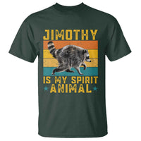 Jimothy Is My Spirit Animal Seattle Raccoon Lover T Shirt Retro Sunset Viral Ballard Trash Panda Graphic