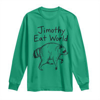 Jimothy Eat World Funny Music Parody Long Sleeve Shirt Viral Seattle Raccoon Trash Panda Meme