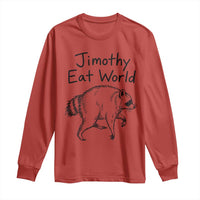 Jimothy Eat World Funny Music Parody Long Sleeve Shirt Viral Seattle Raccoon Trash Panda Meme