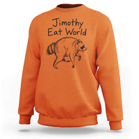 Jimothy Eat World Funny Music Parody Sweatshirt Viral Seattle Raccoon Trash Panda Meme