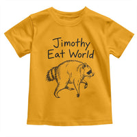 Jimothy Eat World Funny Music Parody Toddler T Shirt Viral Seattle Raccoon Trash Panda Meme