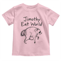 Jimothy Eat World Funny Music Parody Toddler T Shirt Viral Seattle Raccoon Trash Panda Meme