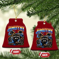 Jimothy the Raccoon Vintage 90s Bootleg Lightning Graphic Ceramic Ornament Viral Seattle Trash Panda