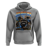 Jimothy the Raccoon Vintage 90s Bootleg Lightning Graphic Hoodie Viral Seattle Trash Panda