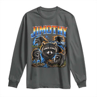 Jimothy the Raccoon Vintage 90s Bootleg Lightning Graphic Long Sleeve Shirt Viral Seattle Trash Panda