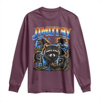 Jimothy the Raccoon Vintage 90s Bootleg Lightning Graphic Long Sleeve Shirt Viral Seattle Trash Panda