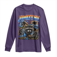 Jimothy the Raccoon Vintage 90s Bootleg Lightning Graphic Long Sleeve Shirt Viral Seattle Trash Panda
