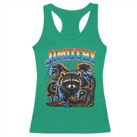 Jimothy the Raccoon Vintage 90s Bootleg Lightning Graphic Racerback Tank Top Viral Seattle Trash Panda