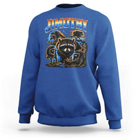 Jimothy the Raccoon Vintage 90s Bootleg Lightning Graphic Sweatshirt Viral Seattle Trash Panda