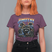 Jimothy the Raccoon Vintage 90s Bootleg Lightning Graphic T Shirt For Women Viral Seattle Trash Panda