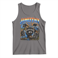 Jimothy the Raccoon Vintage 90s Bootleg Lightning Graphic Tank Top Viral Seattle Trash Panda