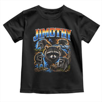 Jimothy the Raccoon Vintage 90s Bootleg Lightning Graphic Toddler T Shirt Viral Seattle Trash Panda