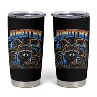 Jimothy the Raccoon Vintage 90s Bootleg Lightning Graphic Tumbler Cup Viral Seattle Trash Panda
