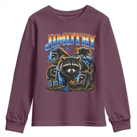 Jimothy the Raccoon Vintage 90s Bootleg Lightning Graphic Youth Sweatshirt Viral Seattle Trash Panda