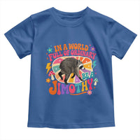 In A World Full Of Ordinary Be A Jimothy Psychedelic Style Toddler T Shirt Retro Groovy Seattle Raccoon Legend Graphic