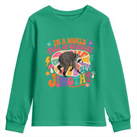In A World Full Of Ordinary Be A Jimothy Psychedelic Style Youth Sweatshirt Retro Groovy Seattle Raccoon Legend Graphic
