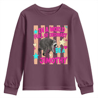 In A World Full Of Ordinary Be A Jimothy Preppy Style Youth Sweatshirt Cute Y2K Pop Seattle Raccoon Legend Graphic