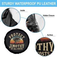 Protect Jimothy At All Costs Seattle Raccoon Spare Tire Cover Vintage Sunset Feral Trash Panda Legend Supporter