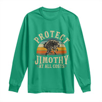 Protect Jimothy At All Costs Seattle Raccoon Long Sleeve Shirt Vintage Sunset Feral Trash Panda Legend Supporter