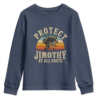 Protect Jimothy At All Costs Seattle Raccoon Youth Sweatshirt Vintage Sunset Feral Trash Panda Legend Supporter