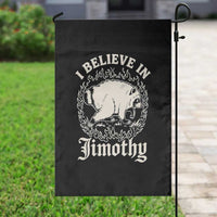 I Believe In Jimothy the Seattle Raccoon Garden Flag Flaming Circle Vintage Feral Legend Trash Panda Supporter