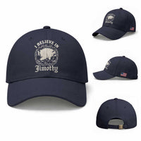 I Believe In Jimothy the Seattle Raccoon Baseball Cap Flaming Circle Vintage Feral Legend Trash Panda Supporter