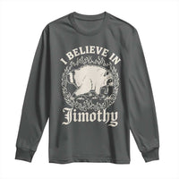 I Believe In Jimothy the Seattle Raccoon Long Sleeve Shirt Flaming Circle Vintage Feral Legend Trash Panda Supporter