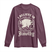 I Believe In Jimothy the Seattle Raccoon Long Sleeve Shirt Flaming Circle Vintage Feral Legend Trash Panda Supporter