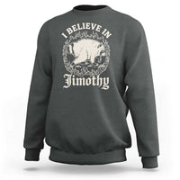 I Believe In Jimothy the Seattle Raccoon Sweatshirt Flaming Circle Vintage Feral Legend Trash Panda Supporter