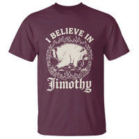 I Believe In Jimothy the Seattle Raccoon T Shirt Flaming Circle Vintage Feral Legend Trash Panda Supporter