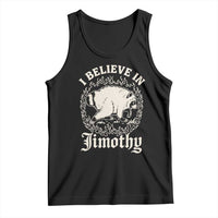 I Believe In Jimothy the Seattle Raccoon Tank Top Flaming Circle Vintage Feral Legend Trash Panda Supporter